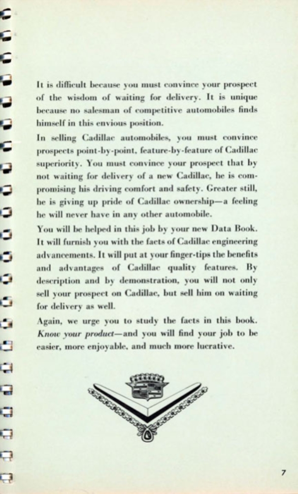1953 Cadillac Salesmans Data Book Page 95